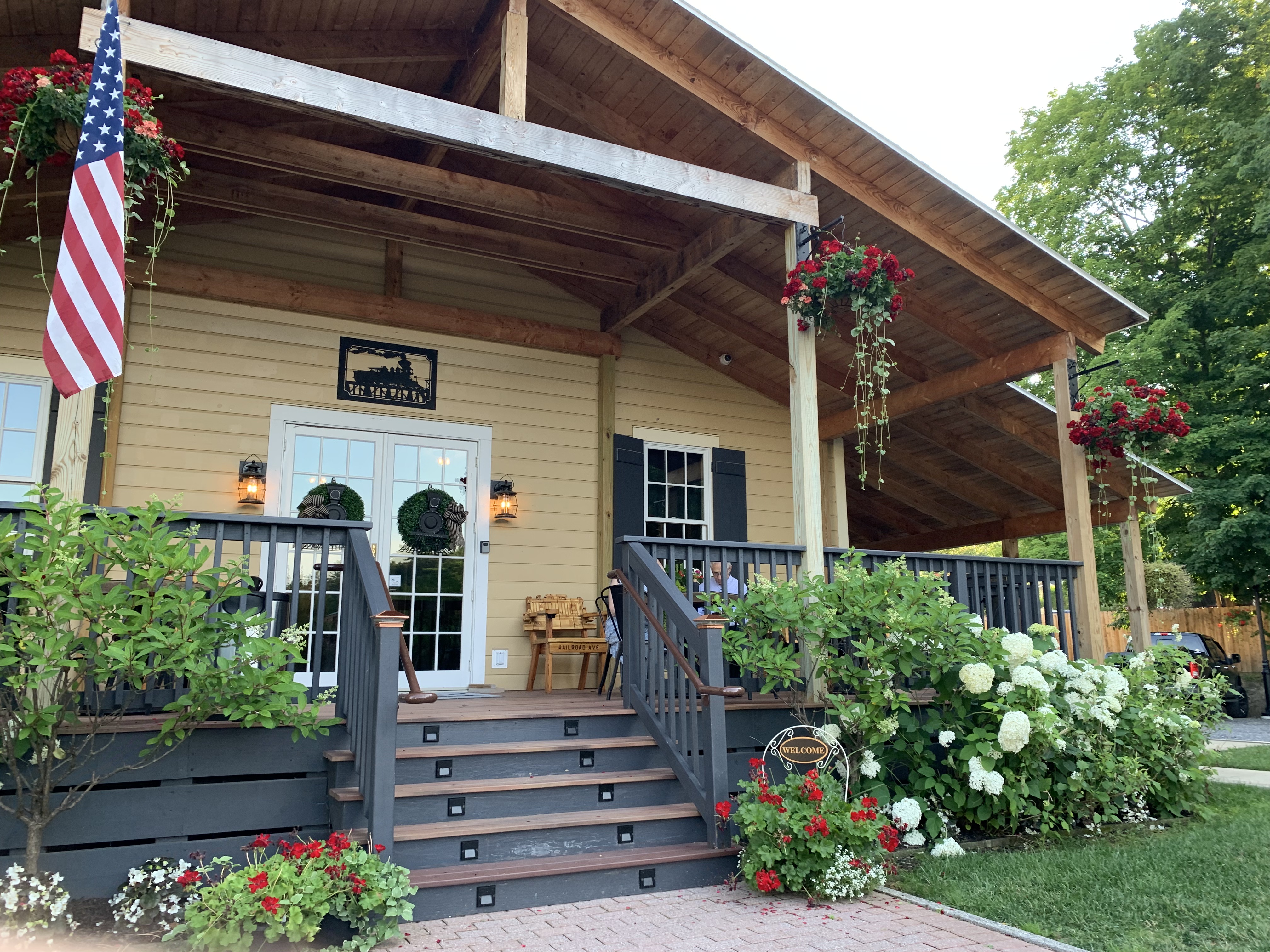 The Rail Road Inn porch