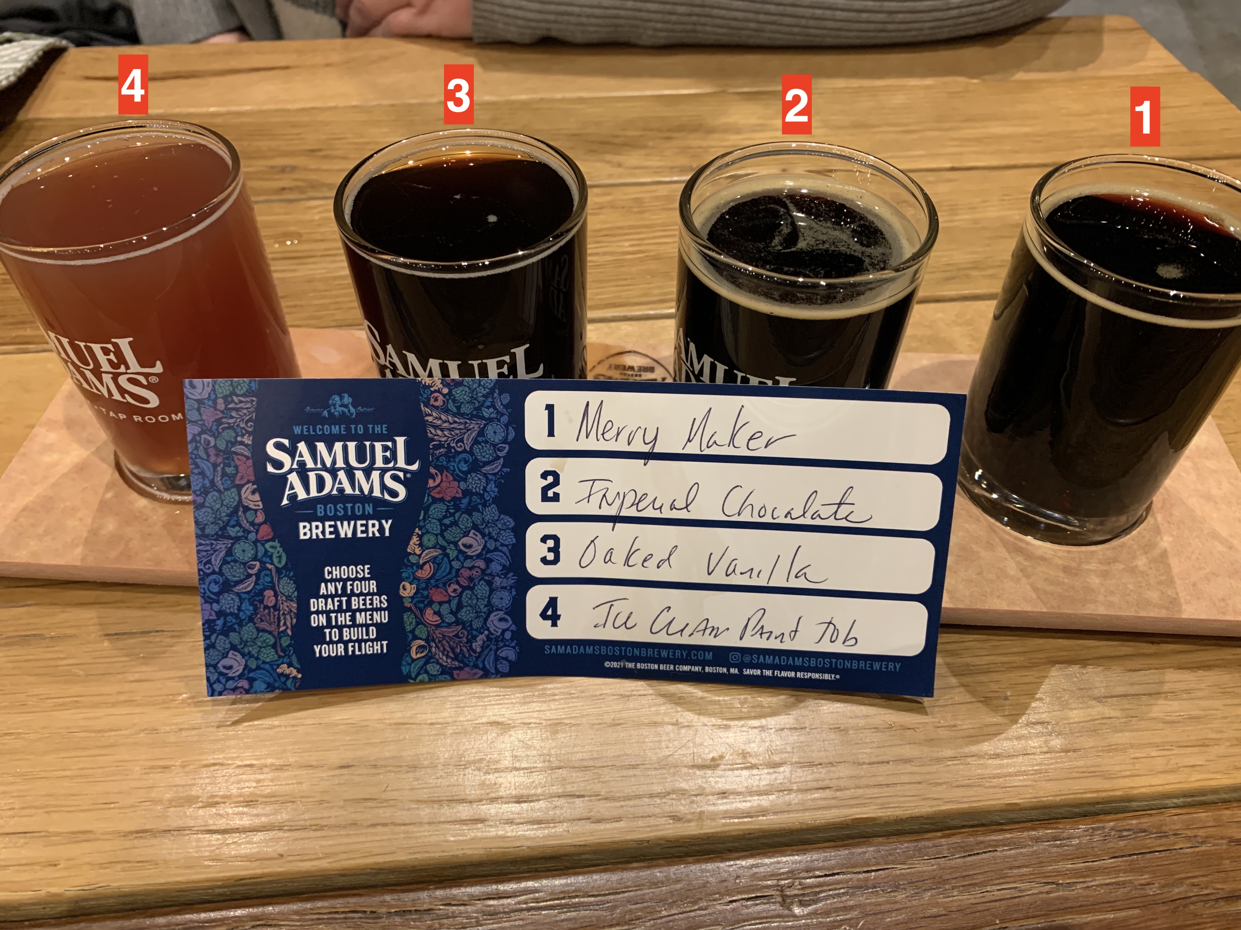 our beer flight